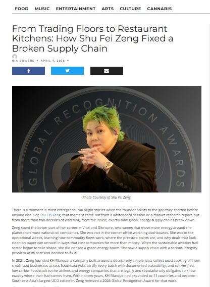 From Trading Floors to Restaurant Kitchens How Shu Fei Zeng Fixed a Broken Supply Chain
